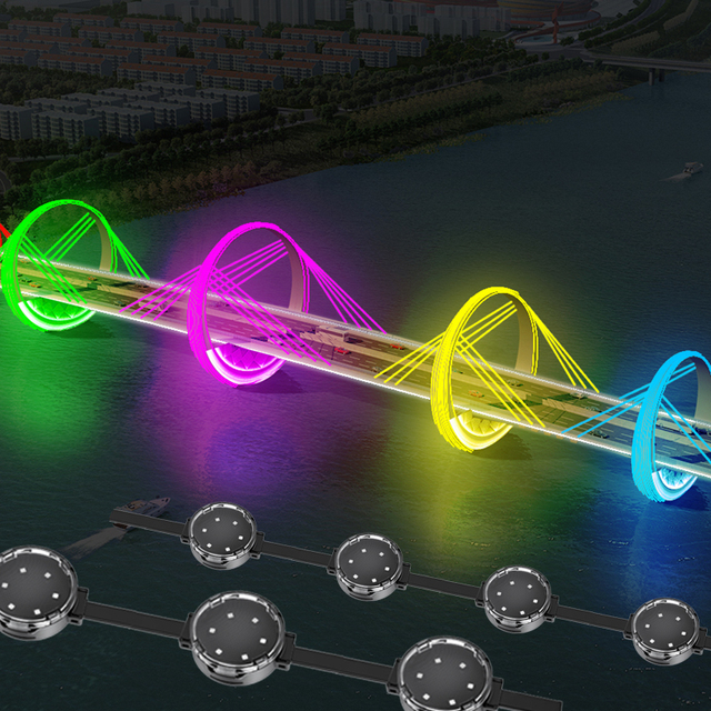 Hot Selling RGB 30mm 24V LED Pixel Lights White Red Green-Outdoor Decor Aluminum Track Pixels