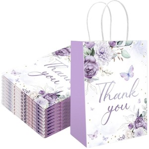 Thân Thiện Với Môi Phân Hủy Sinh Học Kinh Doanh Quà Tặng Kỳ Nghỉ Đám Cưới Ủng Hộ Mua Sắm Hoa Kraft Túi Giấy Với Xử Lý - Product Image 5