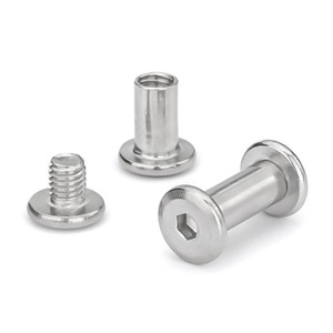 Vis Chicago en acier inoxydable et laiton usinées CNC M3-M8 pour l'assemblage de quincaillerie industrielle - Product Image 1