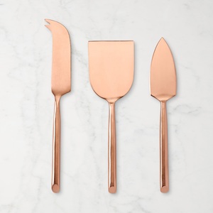 Ensemble de couteaux à fromage en métal moulé finition argent mat professionnel, couverts de service durables pour hôtels, restaurants et traiteurs - Product Image 2