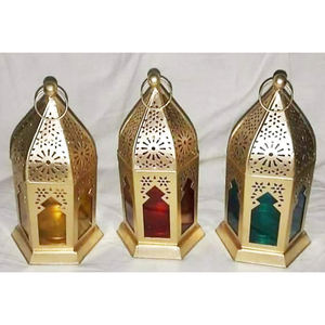 Decorative Handicraft Modern Art Moroccan Iron <b>Lantern</b> Silver Finish Set 3 Etching <b>Lanterns</b> for Candle <b>Tea</b> <b>Light</b> Customizable - Product Image 2