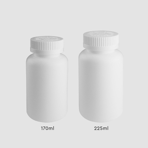 Bouteille en plastique HDPE de 170 ml fabriquée au Vietnam, bonne qualité, solutions d'emballage JK, couvercle avec brosse pour pilules/vitamines/poudre - M0334 - Product Image 4
