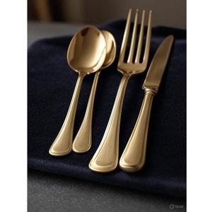 ชุดเครื่องใช้บนโต๊ะอาหารทำจากกระจกสีทองที่สะท้อนถึงความหรูหราที่แท้จริงในคอลเลกชันเครื่องใช้บนโต๊ะอาหาร - Product Image 1