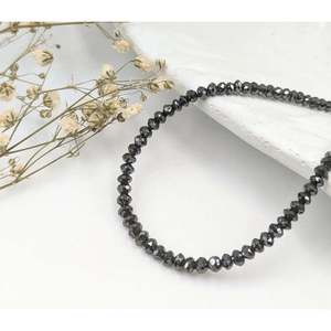 AAA+ 925 Sterling <b>Silver</b> <b>Bracelet</b> with Black Diamond Bead Luxurious Diamond <b>Bracelets</b> & <b>Bangles</b> - Product Image 4