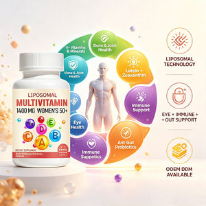 Cápsulas Multivitamínicas Liposomales con Zinc, Zeaxantina, <span class=keywords><strong>Vitamina</strong></span> D3, Probióticos, Suplemento Diario para el Bienestar, Apoyo a la Salud Inmunológica, OEM - Product Image 1