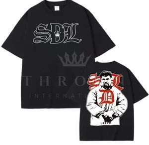 T-shirt pour homme THAT'S A AWFUL LOT OF COUGH SYRUP 250 gsm Cupid Tattoo, streetwear hip hop, 100% coton, t-shirt personnalisé OEM pour homme - Product Image 3