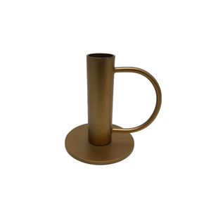 Portavelas cónico de Metal decorativo elegante, Color dorado para el hogar, vajilla de Navidad, luces, decoración, vela cónica - Product Image 2