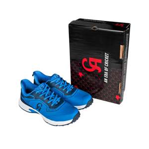 Zapatos de Cricket CA PRO Junior JR-20 Blancos/Azules para Niños, Zapatos de Béisbol - Product Image 5