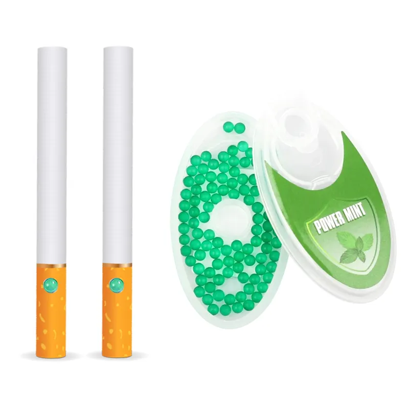 Cápsula para fumo de cigarros, cápsula estilo menthol para sabor natural, filtro de bolas, aplicador pop, para fumar