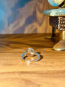 แหวนเพชรทรงกลม14K สีโรสโกลด์ธรรมชาติสำหรับ I1 SI3เครื่องประดับเพชรสวยงามขายส่งมีสไตล์ - Product Image 2