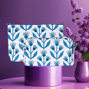 Bolsa de cosméticos de lona de lavado de viaje con logotipo personalizado con cremallera, lona encerada personalizada para neceser, artículos de tocador para hombre - Product Image 6