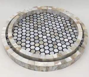 Design attrayant Plateaux de service en résine et incrustation de vadrouille Plateaux décoratifs élégants et meilleurs Écologiques et durables - Product Image 4