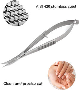 ชุดอุปกรณ์ทำเล็บมืออาชีพเคลือบทองสำหรับอุตสาหกรรมความงาม กรรไกรตัดเล็บ - Product Image 6