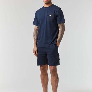 Ensemble t-shirt et short pour hommes de haute qualité et confortables haut à la mode et durable pour l'été vêtements en coton pour hommes 2 ensembles de pièces - Product Image 4