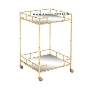 Portaequipajes para muebles de decoración del hogar, portaequipajes metálico chapado en oro Vintage para interiores y exteriores, portaequipajes recién llegado para decoración de Hotel - Product Image 4