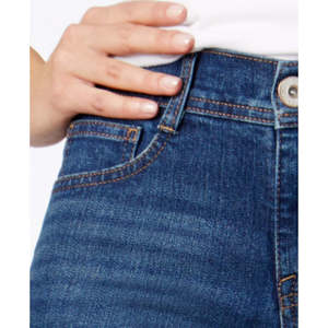 Jeans Slim Fit da Donna Style Co a Vita Media con Controllo Pancia, in Denim Traspirante Effetto Piper Wash, Design Semplice a Gamba Dritta, Taglia 22 W - Product Image 2