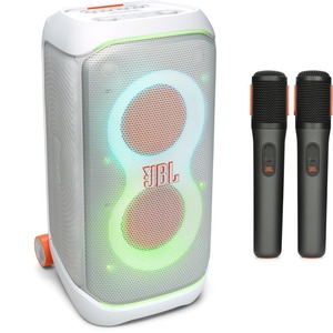 NUEVO Sistema de Altavoces Inalámbricos para Fiestas PartyBox Stage 320 de 240 W con Kit de Micrófono para Dos Personas (Blanco, Par) - Product Image 2