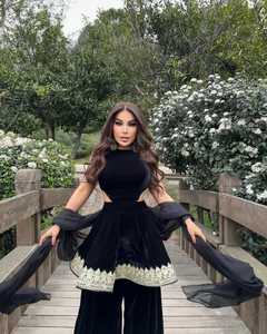 เดรสประจำชาติปักเต็มตัวมาใหม่สำหรับผู้หญิงเสื้อคลุมแขนยาวสไตล์อัฟกานิสถาน - Product Image 5