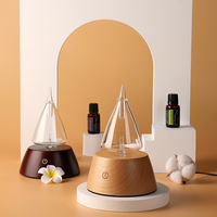 Diffuseur automatique de parfum d'aromathérapie en bois de verre, brume d'huile essentielle de Spa, nébuliseur, diffuseur à vendre