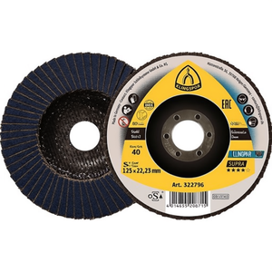Discos de Lijado SMT 628 Supra de 115 mm, KLINGSPOR Inox, Circonio Corindón, Grano 60, Paquete de 10 - Product Image 3