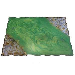 Bandeja de Servicio de Resina Ecológica para Oficina y Hoteles, Apta para Lavavajillas, Acabado Pulido por Crescent Crafts - Product Image 4