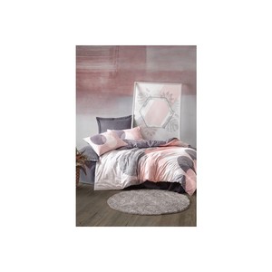 Cotton Box Model <b>Double</b> <b>Duvet</b> <b>Cover</b> Set Leron <b>Grey</b> with Geometric Pattern for Home Use - Product Image 1