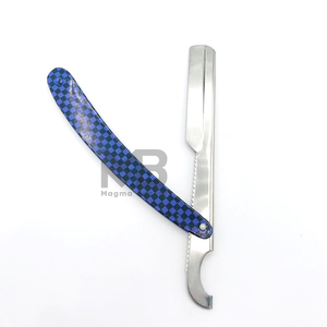 Hot Sale High Quality Custom Imported Stainless Steel Single Barber Shaving Razor Straight <b>Edge</b> Face Bikini Underarm Body Men - Product Image 4