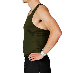 Camiseta de tirantes de gimnasio con logotipo personalizado para hombre, algodón/poliéster de alta calidad, transpirable de secado rápido para deportes informales al aire libre, Fitness y correr - Product Image 5