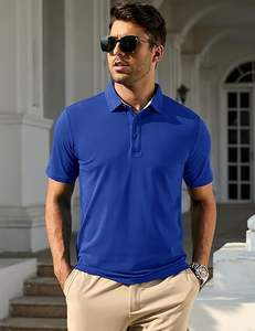 เสื้อกีฬาเสื้อโปโลผ้าโพลีเอสเตอร์แห้งเร็วสำหรับผู้ชายเสื้อยืดโลโก้ออกแบบได้ตามที่ต้องการ - Product Image 5