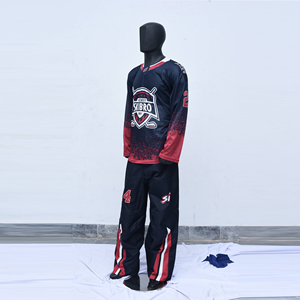Ropa deportiva de hockey sobre hielo para hombres profesionales Uniforme cómodo de secado rápido a precios baratos Opción de nombre del equipo OEM - Product Image 3