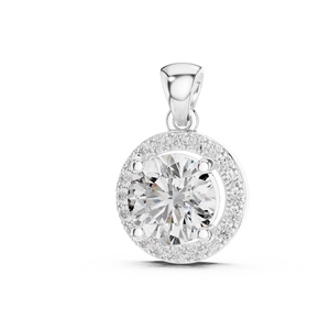 จี้เพชร STC DIAMONDS ทองคำแท้ 18K ดีไซน์หรูหราสำหรับผู้หญิง ประดับเพชรทรงกลมเจียระไนแบบบริลเลียนท์ รับรองโดย IGI ชุบโรเดียม เหมาะสำหรับงานแต่งงาน - Product Image 5