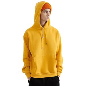 Sweats à capuche en coton anti-rétrécissement de haute qualité pour hommes Sweats à capuche unis de grande taille pour hommes Pulls à capuche personnalisés pour hommes - Product Image 3