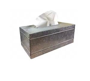 Boîte à mouchoirs en métal suspendu de luxe pour hôtel/restaurant Boîte à mouchoirs en acier inoxydable doré avec design créatif - Product Image 4