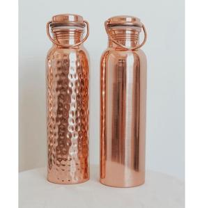Bouteille d'eau en cuivre pur martelé écologique de qualité supérieure avec une grande capacité pour une vie saine - Product Image 3