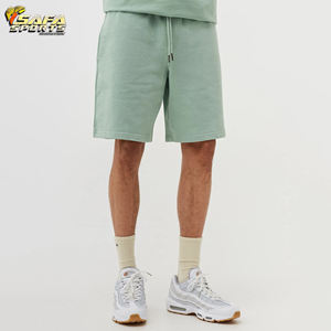 Pantalones cortos de algodón deportivos para gimnasio para hombre, pantalones cortos deportivos cómodos para correr, función de secado rápido, pantalones cortos de chándal personalizados informales medios sólidos para hombre - Product Image 2
