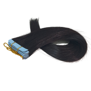Extensiones de Cabello Humano Natural Virgen Remy de Indonesia, con Cinta Adhesiva, Liso, Negro Natural, de Primera Calidad, Sin Enredos - Product Image 1