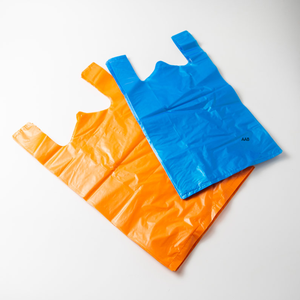 HDPE/LDPE Custom Packaging Supermarket T-Shirt <b>Bags</b> Plastic Vest Carrier for Shopping Grocery Store Tote - Product Image 2