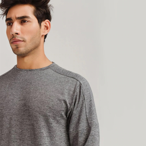 Chándal de invierno transpirable de Algodón 100% con logotipo personalizado de 2 piezas informal de alta calidad para hombre - Product Image 6