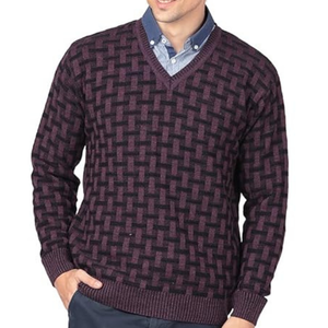 Pull en tricot fin d'hiver noir 100% coton biologique à manches longues avant Logo OEM personnalisé en vrac approvisionnement d'usine en gros - Product Image 3