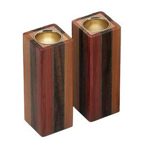 Romantic Tea Light Candle <b>Holders</b> Decorative Wood <b>Tealight</b> Candle <b>Holder</b> Unity Heart Pedestal - Product Image 5