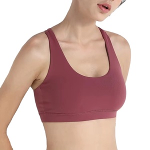 Soutien-gorge de sport rembourré pour femme, anti-transpiration, vêtements de sport confortables pour la gym, la course et le yoga, option logo personnalisé - Product Image 1