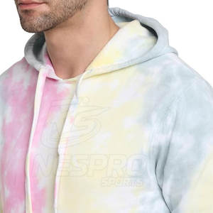 เสื้อมีฮู้ดผูกย้อมผ้าฝ้าย100% สำหรับฤดูหนาวระบายอากาศเป็นมิตรกับสิ่งแวดล้อม - Product Image 4