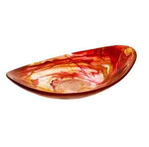 Bol de service en résine fait à la main finition lisse brillante style élégant simple parfait pour les salades centre de table de fruits ou la décoration de la maison - Product Image 5