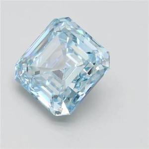 Diamante Cultivado en Laboratorio con Corte Asscher de 1.00 a 5.00 Quilates, Certificado IGI, Color Azul Fantasía, Claridad VVS VS, Pulido Excelente, Precio al por Mayor CVD - Product Image 5
