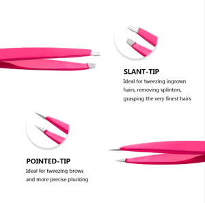 Pinzas de Depilar de Acero Inoxidable de Alta Calidad, Color Rosa, Personalizadas con Marca Privada, Puntas Inclinadas para Eliminar Pelos Encarnados y Desgarros - Product Image 4