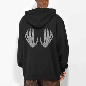 เสื้อฮู้ดมีซิปกันหนาวของผู้ชายผ้าเชอร์ปาบุผ้าหนาระบายอากาศได้ดีเป็นมิตรกับสิ่งแวดล้อมผ่าข้างปรับแต่งได้ - Product Image 2