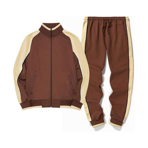 Conjunto Deportivo Casual de Invierno para Hombre 2025, Transpirable, 100% Poliéster con Forro Polar, Ropa Deportiva con Cierre de Cremallera de un Cuarto, Chándal Cálido para Entrenamiento - Product Image 2