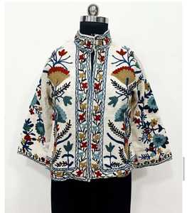 High Quality New Pattern Velvet Suzani Embroidered <b>Jacket</b> Boho <b>Hippie</b> Indian Unisex <b>Jacket</b> Coat Suzani <b>Jacket</b> for Women - Product Image 1