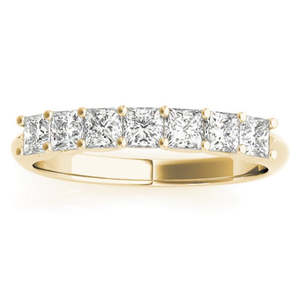 Anillo de Compromiso con Corte Princesa de Diamante en Oro Amarillo de 14K con Diamante de 1.30ct - Product Image 3