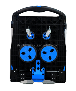 Chariots <span class=keywords><strong>de</strong></span> courses multifonctionnels à deux bureaux, chariots <span class=keywords><strong>de</strong></span> magasin pliables, chariots à main et chariots <span class=keywords><strong>de</strong></span> vente en gros avec paniers <span class=keywords><strong>de</strong></span> rangement - Product Image 6